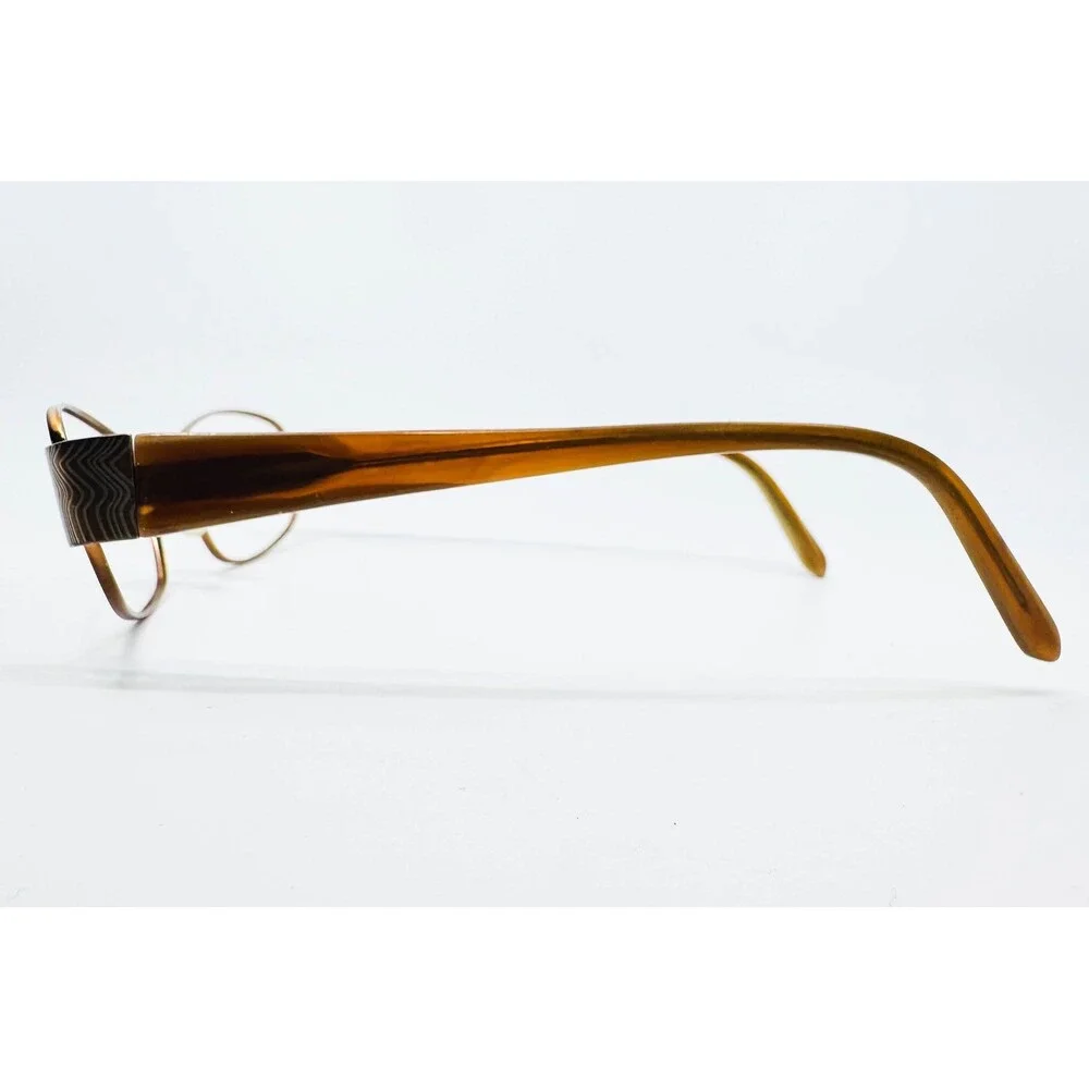 Altair Eyeglass Frames Womens Brown A114 Ginger 53-19-135 Oval Metal Full Rim